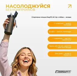 Спортивна пляшка для води EasyFit Air Up 650 мл з 7 капсулами (EF-7005s-7) - мініатюра 8
