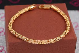 Браслет Xuping Jewelry лисячий хвіст 22 см 5 мм золотистий - мініатюра 2