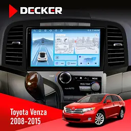 Штатна магнітола Toyota Venza 2008-2015 Decker D9-010 6x128, DSP, 4G, 2K Decker (НФ-00004830)