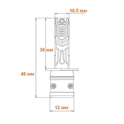Світлодіодна лампа Nextone L7 H1 6000K Nextone (НФ-00001699) - мініатюра 3