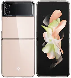 Оригінальний протиударний чохол для Samsung Galaxy Z Flip4 Spigen Ice Shield прозорий Crystal Clear (ACS05131) - мініатюра 4