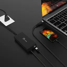 Блок живлення до ноутбуку J5create USB-C/PD/90W, USB-A/10W (JUP2290C-EN) - мініатюра 4