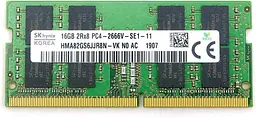 Модуль пам'яті Hynix DDR4 16Gb 2666 MHz Sodimm (HMA82GS6JJR8N-VK) (HMA82GS6JJR8N-VK N0 AC) Б/в