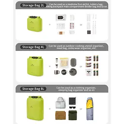 Гермомішок Naturehike 8л (CNK2550XB0) жовтий - мініатюра 5