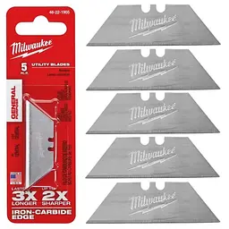 Леза змінні трапецієподібні універсальні MILWAUKEE, (5шт)