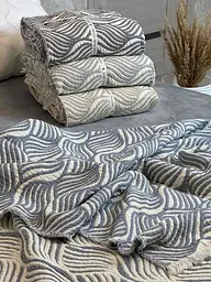 Плед двосторонній мусліновий євро L&M Home Textiles 20292 200х220 см бежевий - мініатюра 4