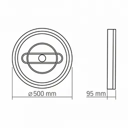 LED світильник функціональний Videx DECORA 52W VL-CLD-996-CF - мініатюра 3