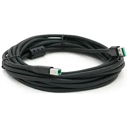 Кабель для принтера USB 2.0 AM/BM 5.0m ferrite black VEGGIEG (V-U207)