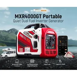 Генератор maXpeedingRODS MXR4000GT інверторний, газ/бензин, 3,2 kW, 220V, 4л, ручн/електро/ДК (mxr4000GT) - мініатюра 8
