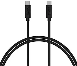 Кабель USB 2.0 Type-C M-M, 2.0 м, 60W PVC чорний Choetech