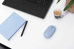 Trust Миша Puck Rechargeable Ultra-Thin BT WL Silent Blue - мініатюра 2