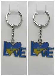 Брелок металевий Love Ukraine - мініатюра 2