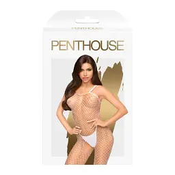 Бодістокінг fishnet Body SEARCH білий Penthouse s/l - мініатюра 3