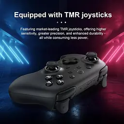 Геймпад 8BitDo Ultimate 2 Bluetooth Switch, Switch 2, ПК з Windows, TMR, Еффект Холла Чорний - мініатюра 8