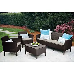 Комплект садових меблів Keter Salemo 3 seater set коричневий - мініатюра 7