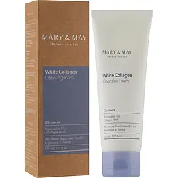 Пінка для вмивання з колагеном та ніацинамідом Mary & May White Collagen Cleansing Foam, 150 мл - мініатюра 2