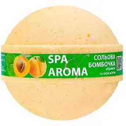 Бомбочка для ванни BIOTON COSMETICS 200г сольова Абрикос та олія м'яти SPA &amp; AROMA