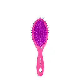 Щітка для волосся масажна пластикова овальна Salon Professional, рожева