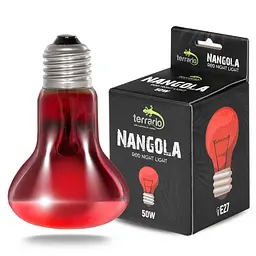 Інфрачервона нагрівальна лампа Terrario Nangola Red Night Light 50W
