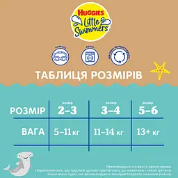 Уцінка. Багаторазові підгузки-трусики для плавання Huggies Little Swimmers, 2-3 (5-11 кг), 1 шт. - мініатюра 8