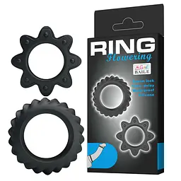 Ерекційні кільця Ring Flowering чорні