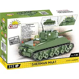Конструктор Cobi Друга світова війна Танк M4 Шерман, 312 деталей (COBI-2715) - мініатюра 2