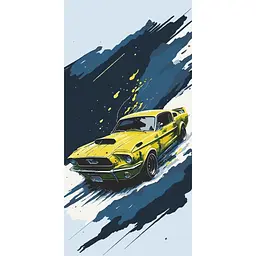 Картина за номерами "Ford Mustang" 12504-AC 40x80 см