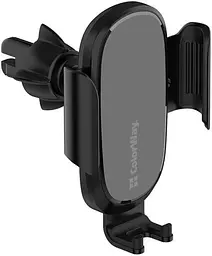 Автотримач для телефону ColorWay Air Vent Car Wireless Charger, чорний, 15 Вт, бездротова зарядка (Qi), дефлектор