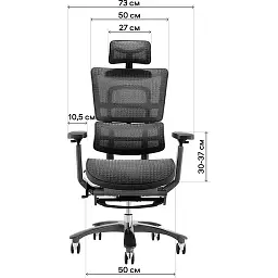 Офісне крісло GT Racer X-815L, червоно-біле (X-815L White/Red (W-52)) - мініатюра 7