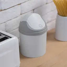 Відро для сміття MBM My Home з кришкою 1.6 л сіре (BIN-10 1.6L GRAY) - мініатюра 8