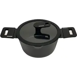 Каструля Krauzer Eco Line з двома обідками, з кришкою, 24 см, 4,5 л (78144) - мініатюра 2