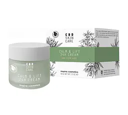 Крем з олією коноплі Заспокоєння та ліфтинг CALM&LIFT 24H CREAM Skin Care Inspira 50 мл