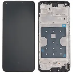 Дисплей Realme 7 Pro чорний, TFT, без функції відбитка пальця, з рамкою