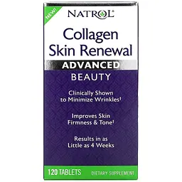Колаген Natrol Collagen Skin Renewal для відновлення шкіри 120 таблеток (NTL07372) - мініатюра 2