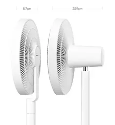 Вентилятор підлоговий Mijia Smart Standing Fan Pro Slim з пультом і керуванням з додатку - мініатюра 5