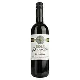 Упаковка вина Sole Dorato Primitivo IGP червоне сухе 1.5 л (0.75 л x 2 шт.) - мініатюра 2