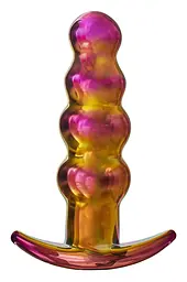 Анальна пробка із вібрацією скляна Dream Toys Glamour Glass - мініатюра 6