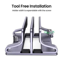 Підставка для ноутбука UGREEN LP258 Vertical Laptop Stand (Dual-slot) (60643) - мініатюра 3