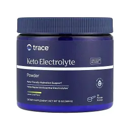 Вітамінно-мінеральний комплекс Trace Електроліти-кето, смак лимон і лайм, Keto Electrolyte Powder, 369 г (TMR00559)