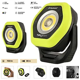 Ліхтар професійний Mactronic Twin Beam (700 Lm) 80 CRI Magnetic Recharg Type-C (PWL0111) - мініатюра 2