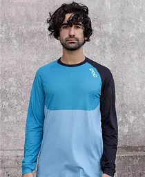 Велоджерсі POC MTB Pure LS Jersey S Чорний-Блакитний