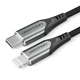 Кабель Vention Type-C - Lightning, 1 м, Grey teh0028532