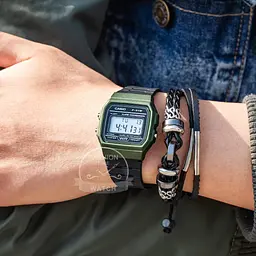 Чоловічий годинник Casio F-91WM-3A Темно-Зелений ( AT1141-0127 ) - мініатюра 4