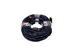 Кабель PowerPlant (KD00AS1205) HDMI - HDMI, 10м, позолочені конектори, 1.4V, Nylon, Double ferrites - мініатюра 2