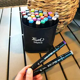 Набір двосторонніх спиртових маркерів (36 шт) скетч маркери