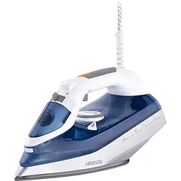 Праска Ardesto IR-C2232-BL, White/Blue, 2200W, кераміка, паровий удар, постійний пар 35г/хв, резервур 320мл, вертикальне відпарювання, захист від кальцинації, антикрапля, плавне регулювання потужності пари, автоматичне відключення