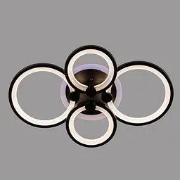 Люстра LED Свет SL-5332/2+2 BK+RGB 112W чорна