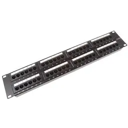 Патч-панель 19", 48xRJ45, UTP, Cat.5e, 1U, Krone&110 dual IDC