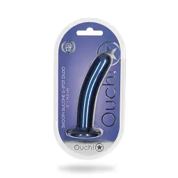 Фалоімітатор Ouch! Smooth G-Spot Dildo 6'' 15 см (синій) - мініатюра 21