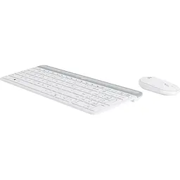 Комплект клавіатура + миша Logitech MK470 Wireless Slim Off-White [920-009205] [80789] - мініатюра 2